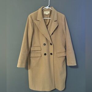 Michael Kors tan coat, size Large